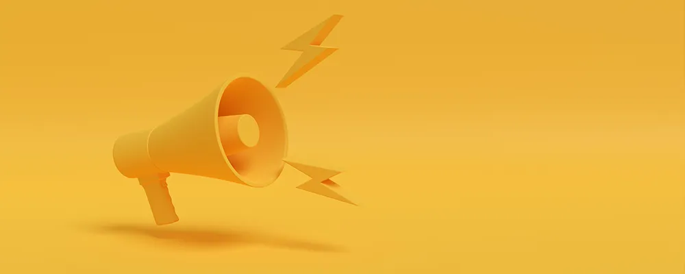 メガホンのアイコンの画像