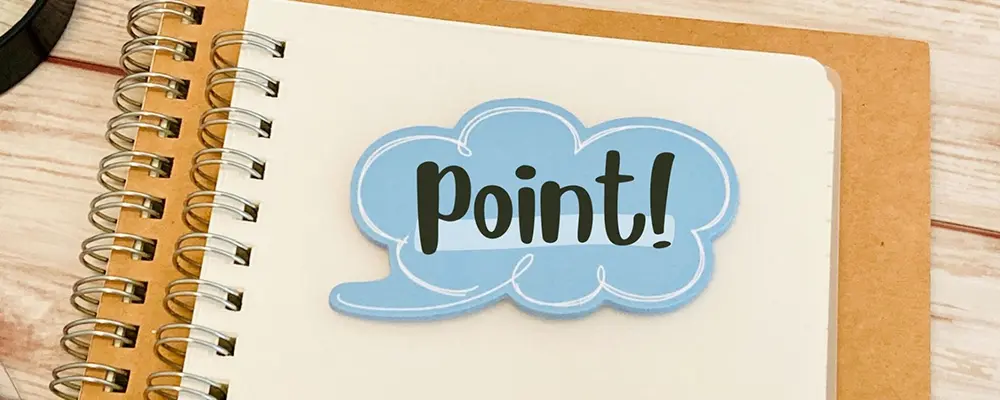 ポイントの吹き出し